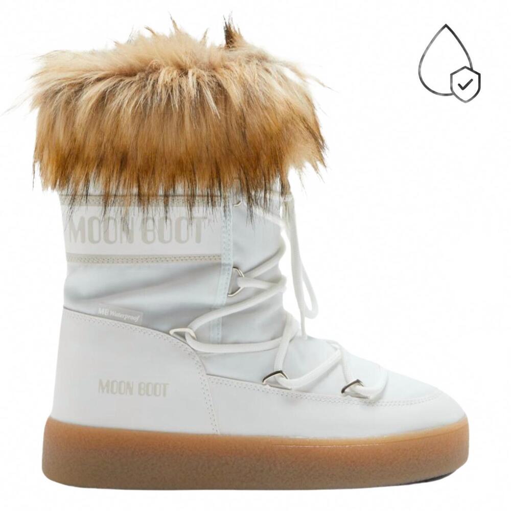 NEW MOON BOOT women's ltrack low monaco boot in white